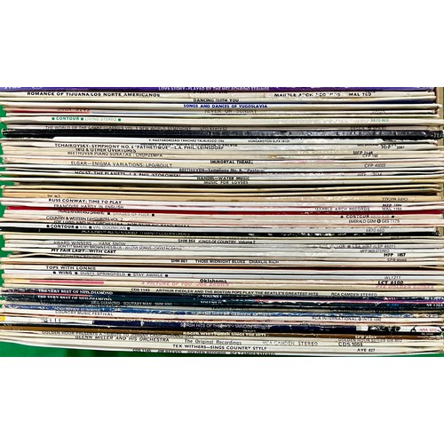 288 - QUANTITY OF LP RECORDS, MIXED GENRES INC. CLASSICAL, COUNTRY, EASY LISTENING, SOME POPULAR ARTISTS