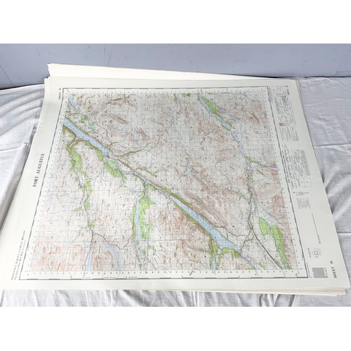 388 - LARGE QUANTITY OF ORDANCE SURVEY MAPS MANY ONE INCH TO ONE MILE SCALE