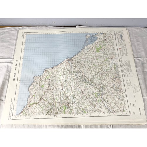 388 - LARGE QUANTITY OF ORDANCE SURVEY MAPS MANY ONE INCH TO ONE MILE SCALE