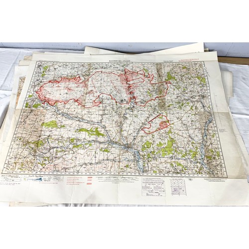 393 - LARGE QUANTITY OF ORDNANCE SURVEY MAPS