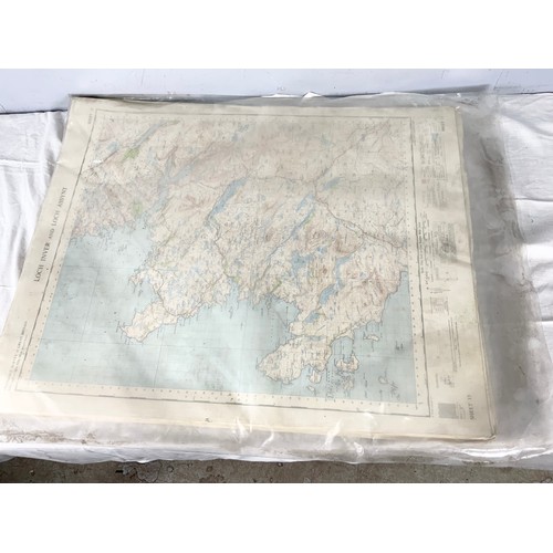 406 - APPROXIMATELY 100 ORDNANCE SURVEY / REFERENCE MAPS  MANY ONE INCH TO A MILE SCALE