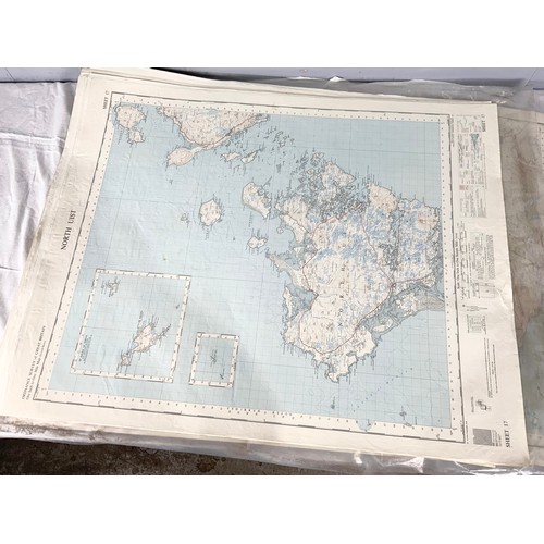 406 - APPROXIMATELY 100 ORDNANCE SURVEY / REFERENCE MAPS  MANY ONE INCH TO A MILE SCALE