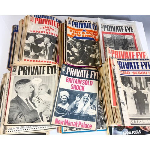 422 - LARGE QUANTITY OF VINTAGE PRIVATE EYE MAGAZINES