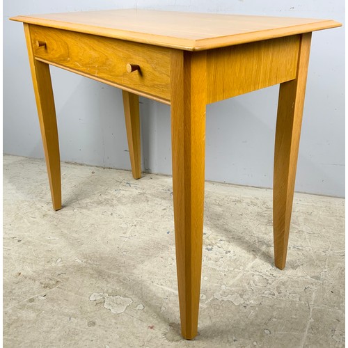 631 - MODERN LIGHT OAK DESK WITH DRAWER / CONSOLE TABLE 97cm x 50cm