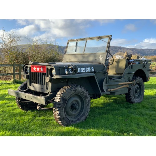 1 - A VERY SCARCE 1945 WILLYS OVERLAND/ FORD GPW JEEP, A GENUINE ‘BARN FIND’ HAVING JUST OVER 1000 RECOR... 