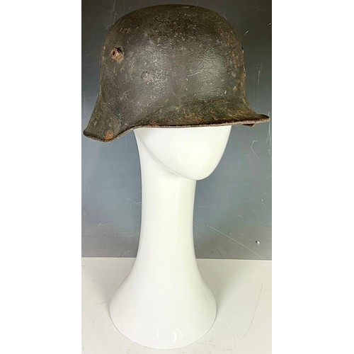 6 - IMPERIAL GERMAN 1915 PATTERN STEEL HELMET, NO LINER