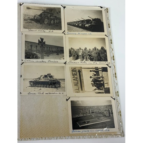 10 - A VERY INTERESTING PHOTO ALBUM OF WW1 ERA PHOTOS OF SUBMARINES, DESERT ACTION, CAPTURED ARMAMENTS, P... 