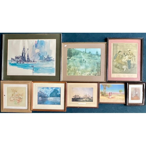 45 - COLLECTION OF FRAMED PRINTS (8)