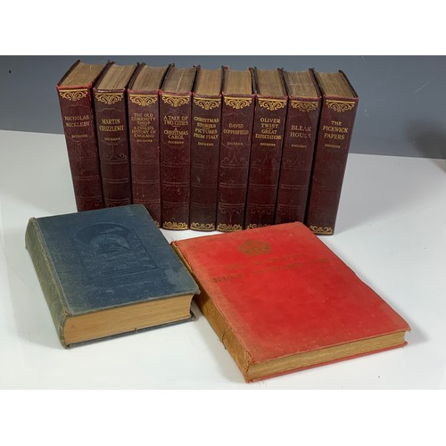 87 - MISC. BOOKS INC. BOUND DICKENS, HIS MAJESTY KING EDWARD VIII