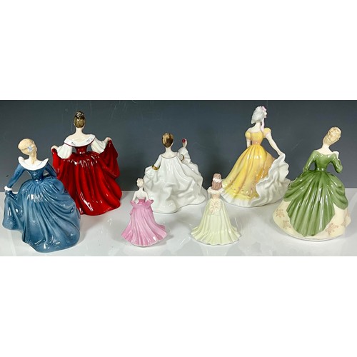 117 - COLLECTION OF ROYAL DOULTON FIGURINES INC. MY LOVE (HN2339), SARA (HN2265), FRAGRANCE (HN2334), SOIR... 