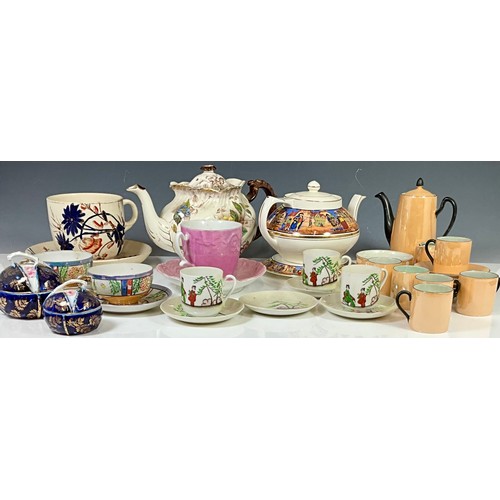 145 - COLLECTION OF ANTIQUE FINE BONE CHINA AND PORCELAIN INC. LUSTRE AND ORIENTAL