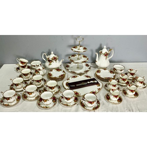 175 - ROYAL ALBERT OLD COUNTRY ROSES TEA AND COFFEE SERVICE