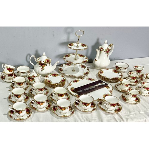 175 - ROYAL ALBERT OLD COUNTRY ROSES TEA AND COFFEE SERVICE