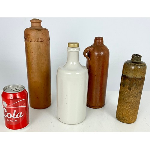 200 - 4 CONTINENTAL STONEWARE BOTTLES