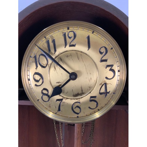 245 - DECO STYLE DOMED TOP LONG CASE CLOCK