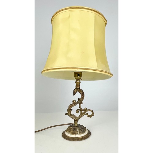 278 - 2 ORMULU AND MARBLE TABLE LAMPS