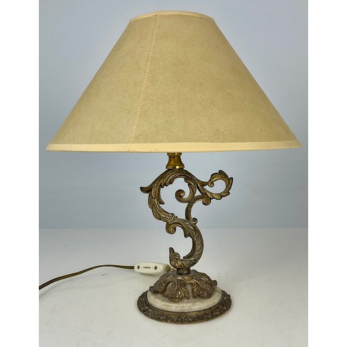 278 - 2 ORMULU AND MARBLE TABLE LAMPS