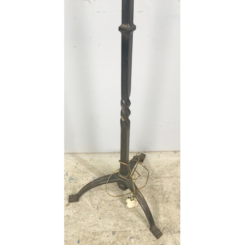 281 - WROUGHT IRON STANDARD LAMP