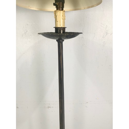 281 - WROUGHT IRON STANDARD LAMP