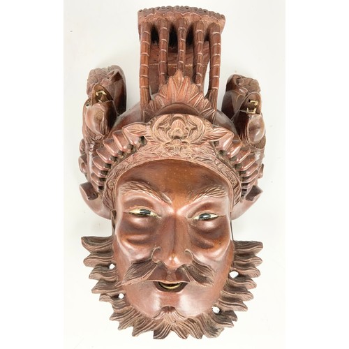 353 - WOODEN WALL MASK AND OTHERS