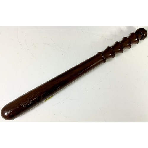 358 - WOODEN POLICE TRUNCHEON