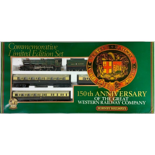 426 - HORNBY, R775 GWR 150 COMMEMORATIVE LIMITED EDITION SET, WITH CERTIFICATE 3965 / 6000. COMPRISES JUST... 