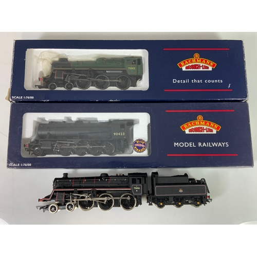 420 - BACHMANN, BOXED BR STANDARD 31-106A, 75003 BR LINED GREEN, BACHMANN 32-258 WD AUSTERITY , BR BLACK, ... 