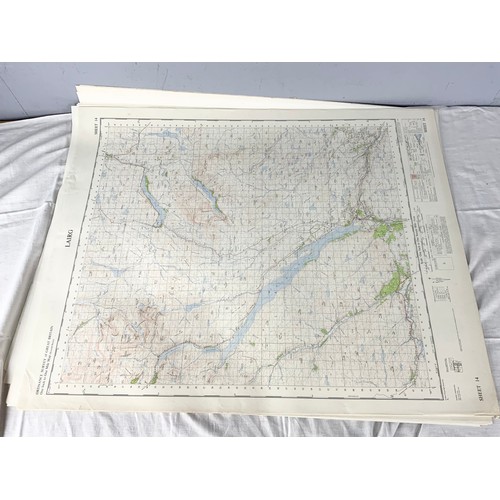 80 - LARGE QUANTITY OF ORDANCE SURVEY MAPS MANY ONE INCH TO ONE MILE SCALE