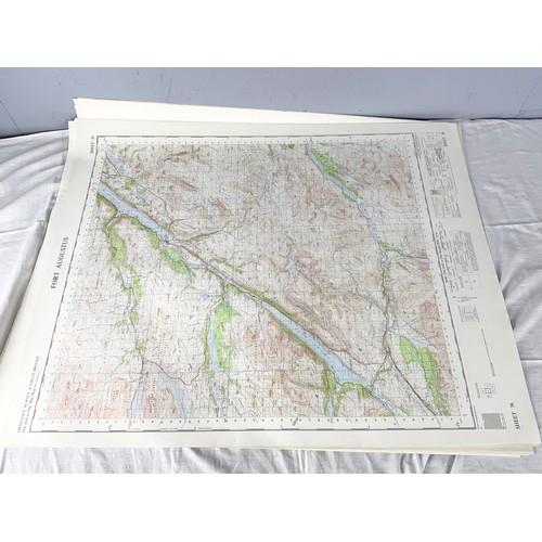 80 - LARGE QUANTITY OF ORDANCE SURVEY MAPS MANY ONE INCH TO ONE MILE SCALE