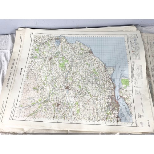 81 - VERY LARGE SELECTION OF ORDNANCE SURVEY / REFERENCE MAPS  MANY ONE INCH TO A MILE SCALE