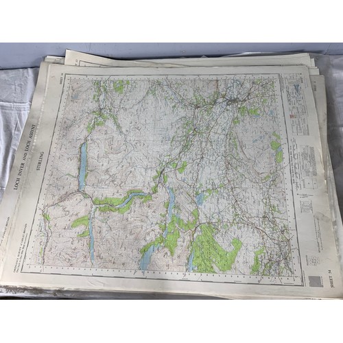 81 - VERY LARGE SELECTION OF ORDNANCE SURVEY / REFERENCE MAPS  MANY ONE INCH TO A MILE SCALE