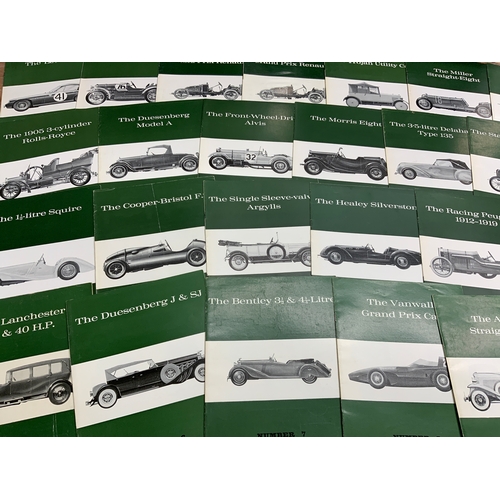 36 - 58 PROFILE PUBLICATIONS, GREEN ISSUE CAR BOOKLETS, MANY BEING TWO SHILLINGS, GOOD SELECTION OF MAKES... 