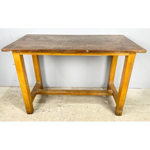 597 - VINTAGE SCHOOL / MINISTRY BENCH / DESK 120cm x 60cm