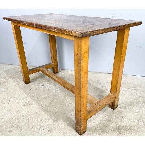 597 - VINTAGE SCHOOL / MINISTRY BENCH / DESK 120cm x 60cm