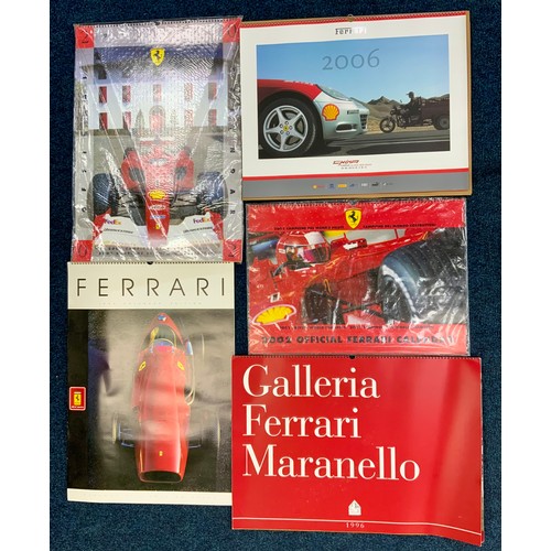 26 - FERRARI 1992 CALENDAR, PROJECT F1 EDITION RAUPP, 1996 FACTORY EDITION GALLERIA FERRARI MARANELLO, 20... 