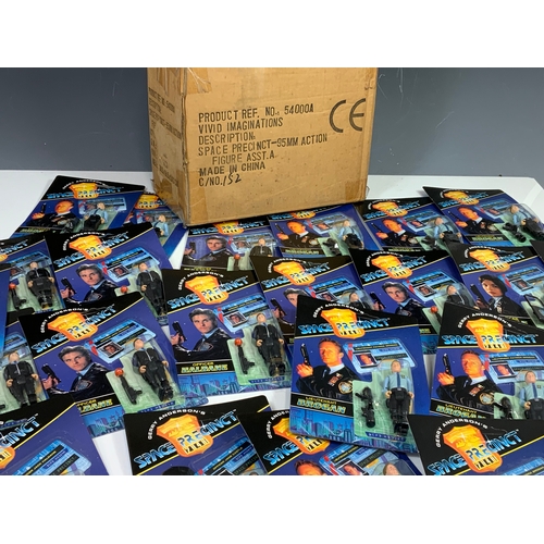 70 - TRADE BOX OF 24 SPACE PRECINCT LIEUTENANT BROGAN, OFFICER CASTLE, OFFICER HALDANE, AS SEALED AS NEW