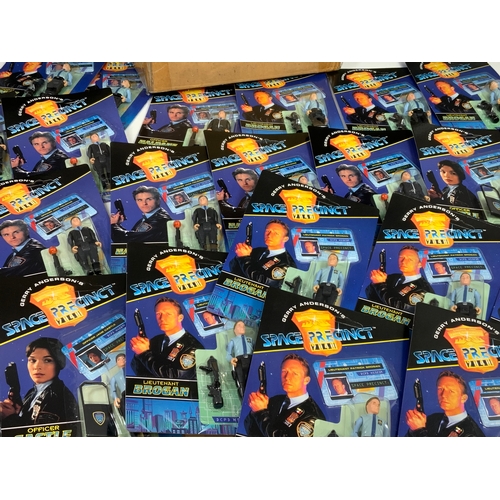 70 - TRADE BOX OF 24 SPACE PRECINCT LIEUTENANT BROGAN, OFFICER CASTLE, OFFICER HALDANE, AS SEALED AS NEW