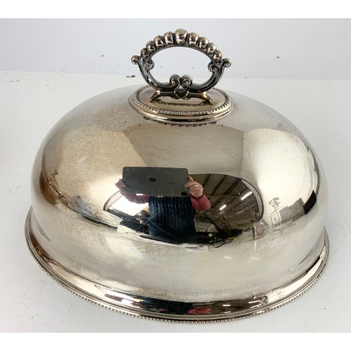 313 - GOOD QUALITY CHRISTOFLE FRANCE SILVER PLATED TUREEN WITH A ANTIQUE SILVER PLATED MEAT DOME