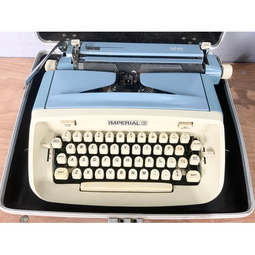 364 - IMPERIAL SAFARI TYPEWRITER WITH A UNDERWOOD NUMBER 5 STANDARD TYPEW