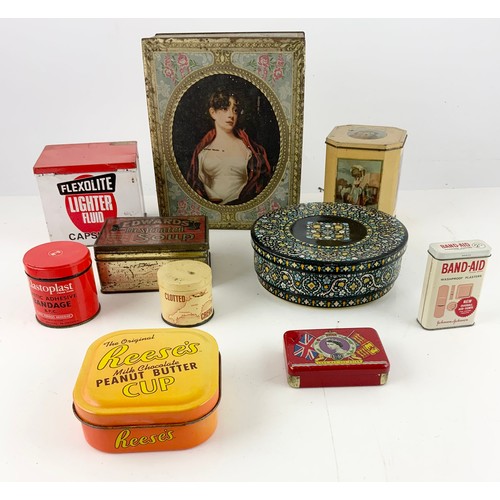 416 - COLLECTION OF VINTAGE TINS INC 3 HUNTLEY & PALMERS EXAMPLES