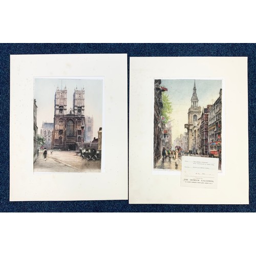 38 - PORTFOLIO OF CATHEDRAL ETCHINGS BY CECIL TATTON WILLIAMS & E SHARLAND