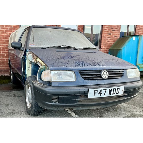 5 - 1997 VOLKSWAGEN GOLF CADDY PICKUP REGISTRATION P47 WDD. THE MOT FOR THIS CAR EXPIRED IN 2012 AND IT ... 