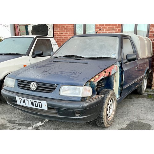 5 - 1997 VOLKSWAGEN GOLF CADDY PICKUP REGISTRATION P47 WDD. THE MOT FOR THIS CAR EXPIRED IN 2012 AND IT ... 