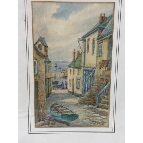 18 - WILLIAM SANDS (AKA THOMAS HERBERT VICTOR) (BRITISH 1894 – 1980) 2 CORNISH WATERCOLOURS