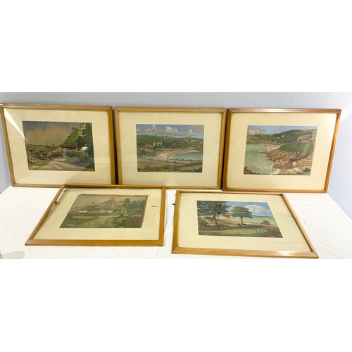 24 - 5 FRAMED LEWIS STANT PAINTINGS