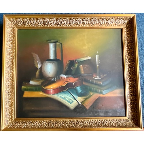 25 - ORIGINAL FRAMED PASTEL BY AUBREY SYKES 'COPPER AND GOLD', AN ORIGINAL STILL LIFE IN GILT FRAME, SIGN... 