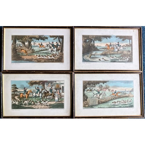 36 - HUNTING RELATED SCENES AND 19TH CENTURY COLOURED ENGRAVINGS AFTER WOLSTENHOLME