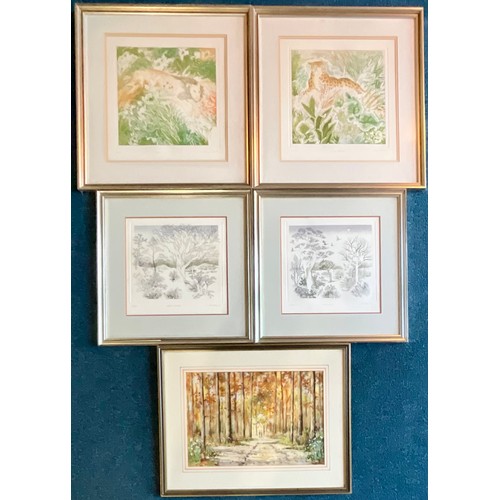 50 - ANNA PUGH , FOUR LTD EDITION PRINTS TITLED ‘ WINTER LANDSCAPE ‘ 40/200, ‘ NEW YEARS EVE’ 40/200, ‘ L... 