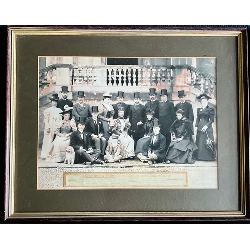 79 - FOUR FRAMED VICTORIAN EDWARDIAN PHOTOGRAPHS, LOCAL SOCIAL HISTORY INC. SHOOTING PARTIES AT WITLEY CO... 