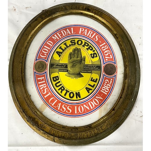 63 - BURTONS ALE FRAMED ADVERTISING PRINT